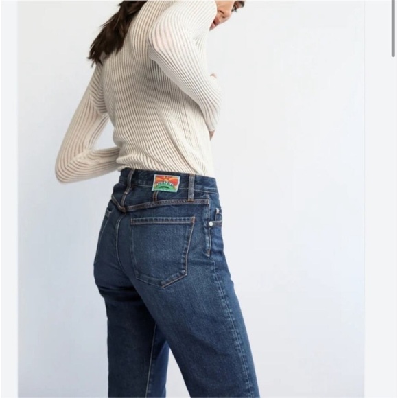 Daily Blue Adriano Goldschmeid Manya Classic Straight Leg Jean in Legacy NWT - Picture 3 of 14